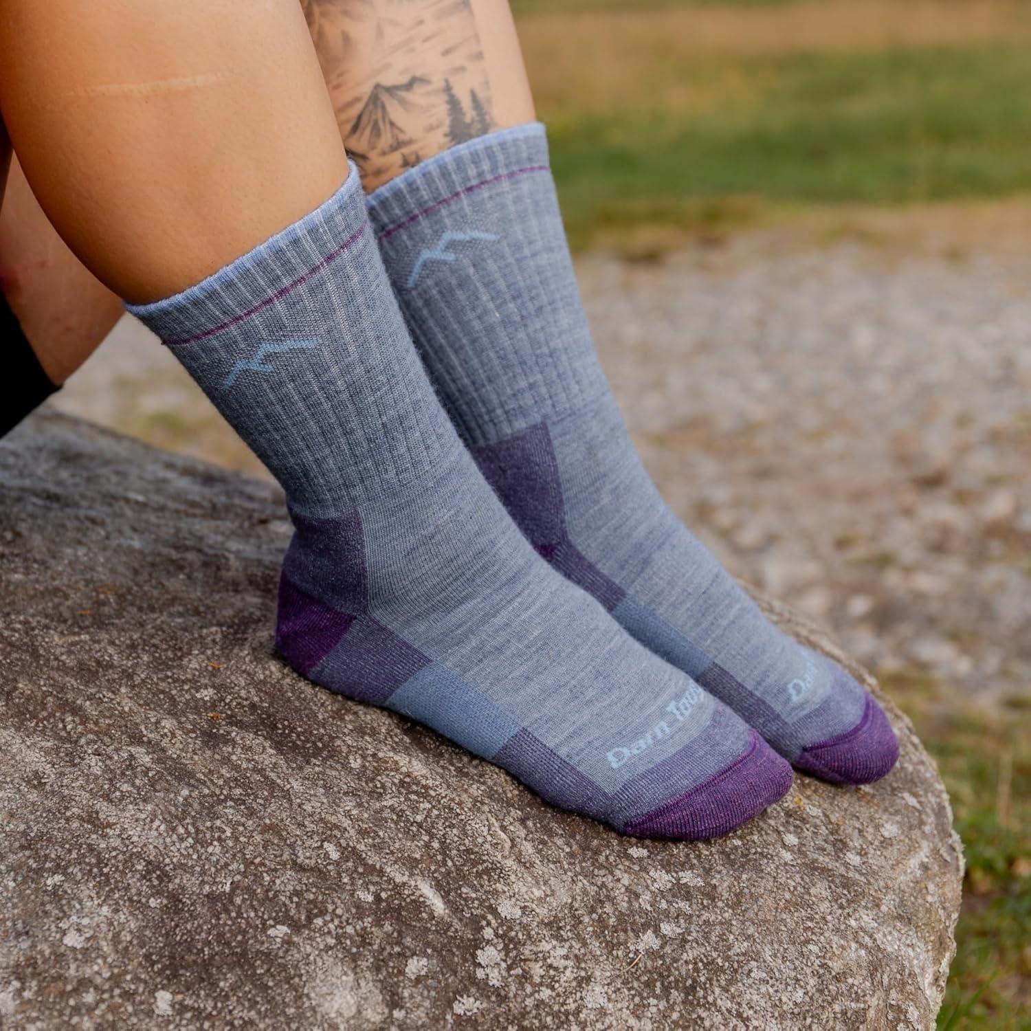 imageDarn Tough Vermont Women Merino Wool Micro Crew Socks CushionLight Denim