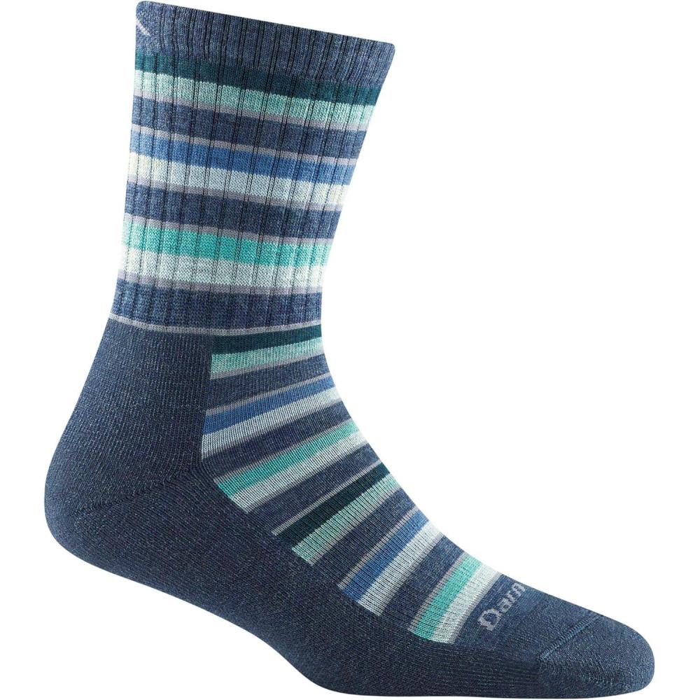 imageDarn Tough 1994 Decade Stripe Micro Crew Midweight with Cushion Womens SockDenim