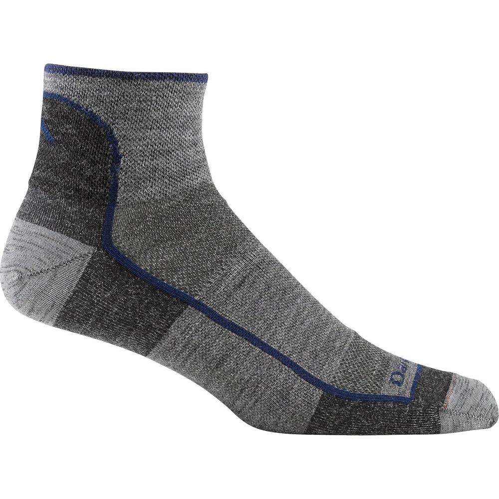 imageDarn Tough Mens Quarter Lightweight Running Sock Style 1715 Charcoal