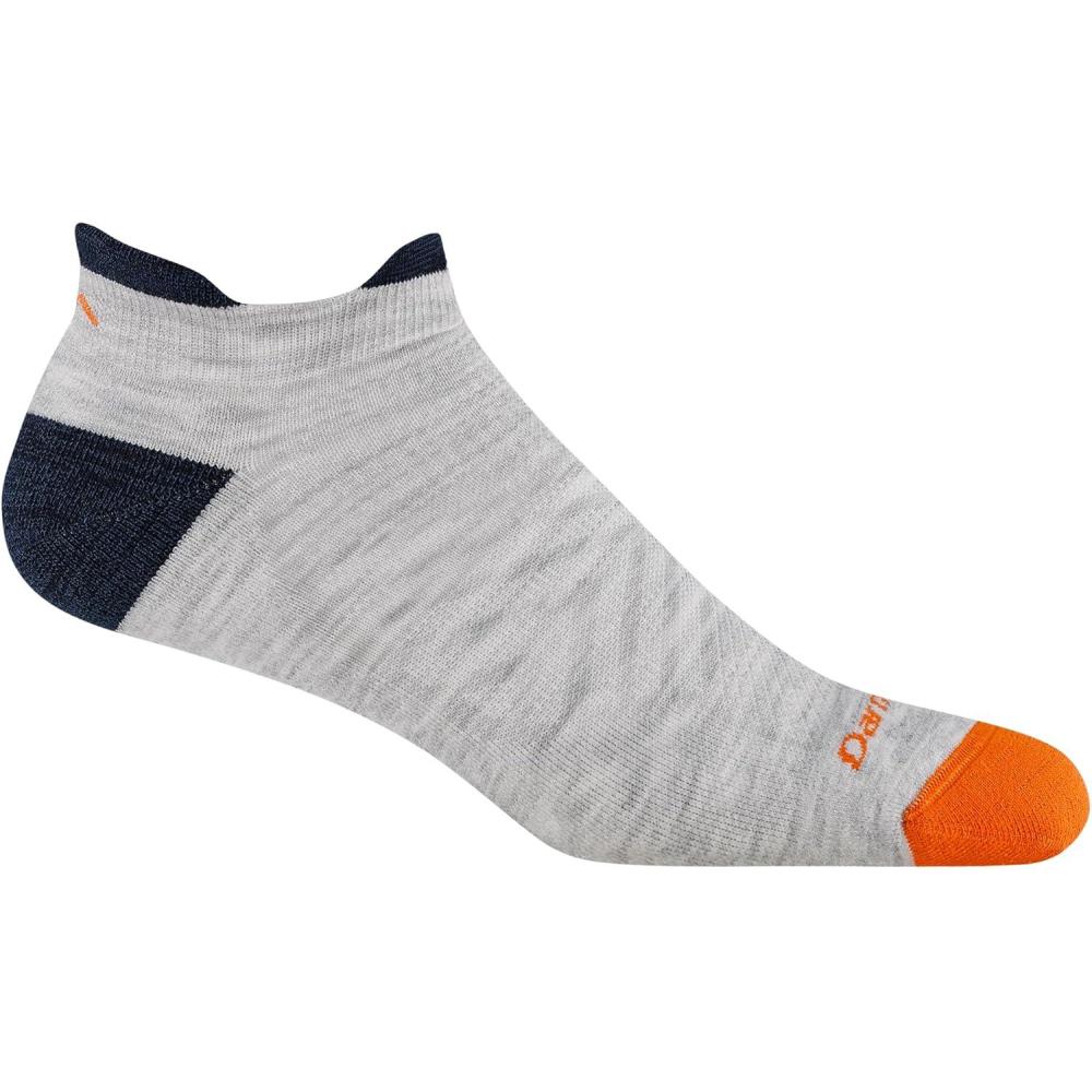 imageDarn Tough Mens Run No Show Tab UltraLightweight with Cushion  Merino Wool Socks for RunningAsh
