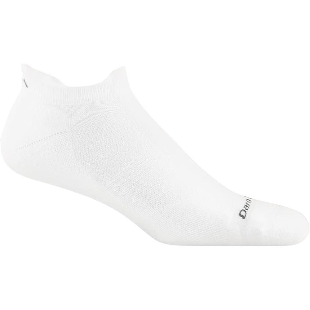 imageDarn Tough Mens Run No Show Tab UltraLightweight with Cushion Merino Wool Socks for RunningWhite