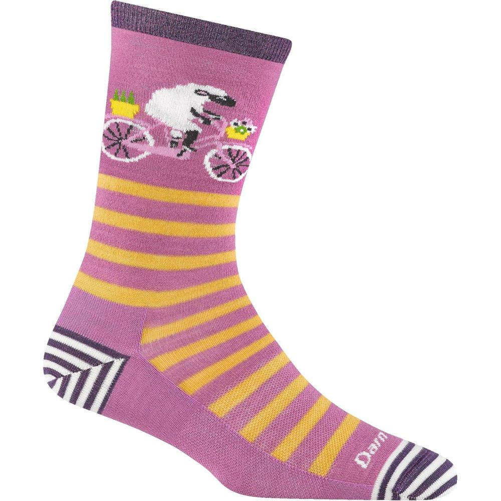 imageDarn Tough Vermont Animal Haus Crew Lightweight Womens Socks  Soft Merino Wool Socks for Women Style 6037Lilac