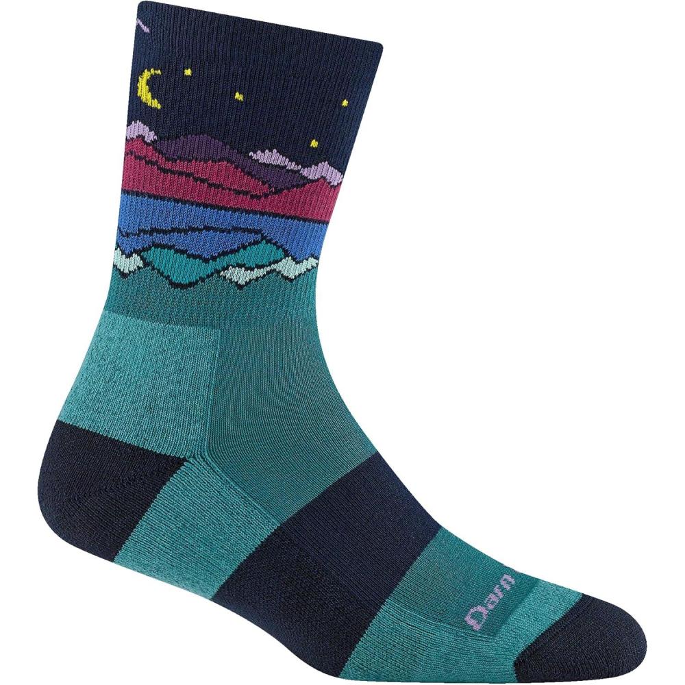 imageDarn Tough Vermont Mirror Lake Cool Max Micro Crew Socks for Women  Hiking Socks with Midweight Comfort Womens SockTeal