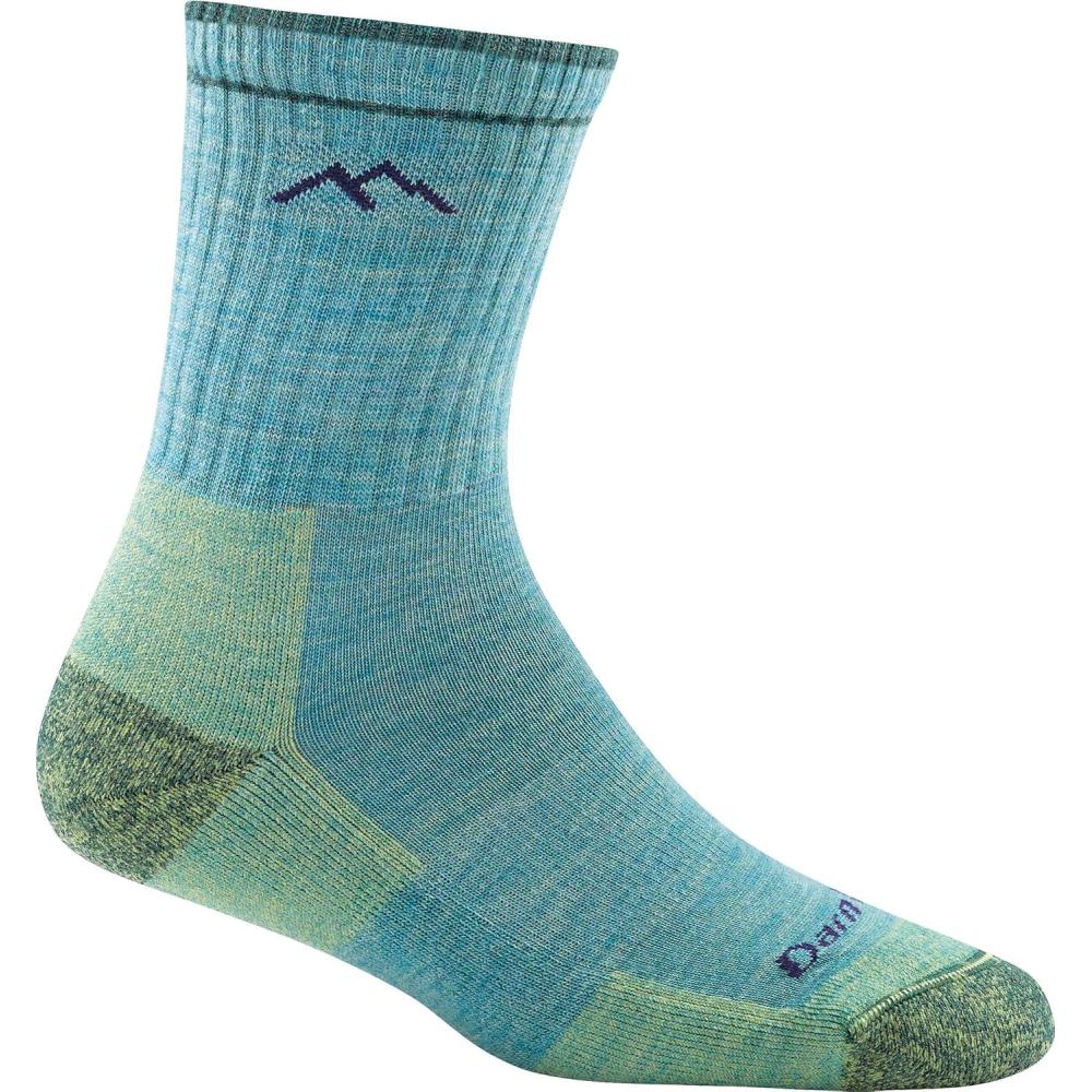 imageDarn Tough Vermont Women Merino Wool Micro Crew Socks CushionAqua Heather