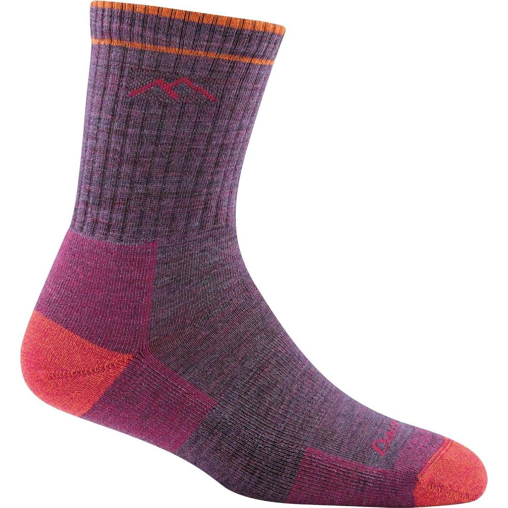 imageDarn Tough Vermont Women Merino Wool Micro Crew Socks CushionPlum Heather