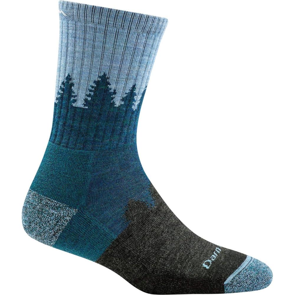 imageDarn Tough Vermont Womens Treeline Micro Crew Midweight with Cushion Hiking Sock Style 1971  Blue Medium