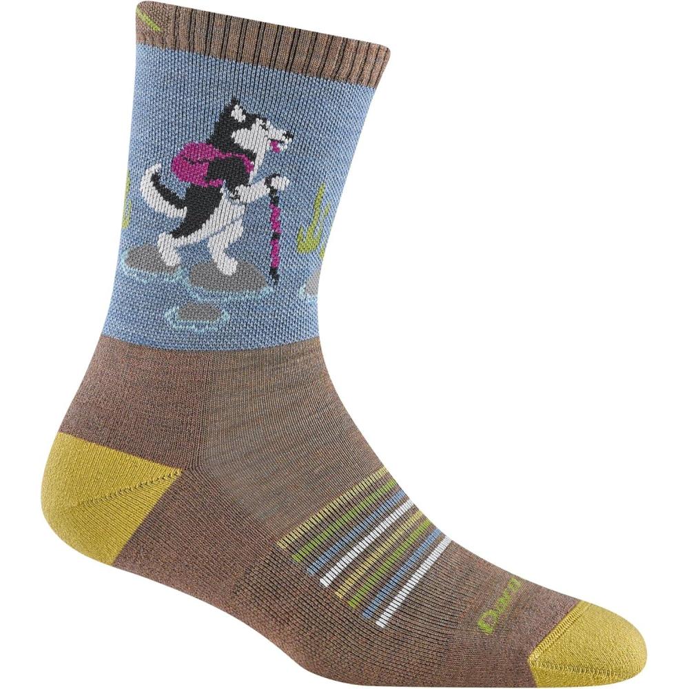 imageDarn Tough Womens Critter Club Micro Crew Lightweight with Cushion Sock Style 5001 Bark