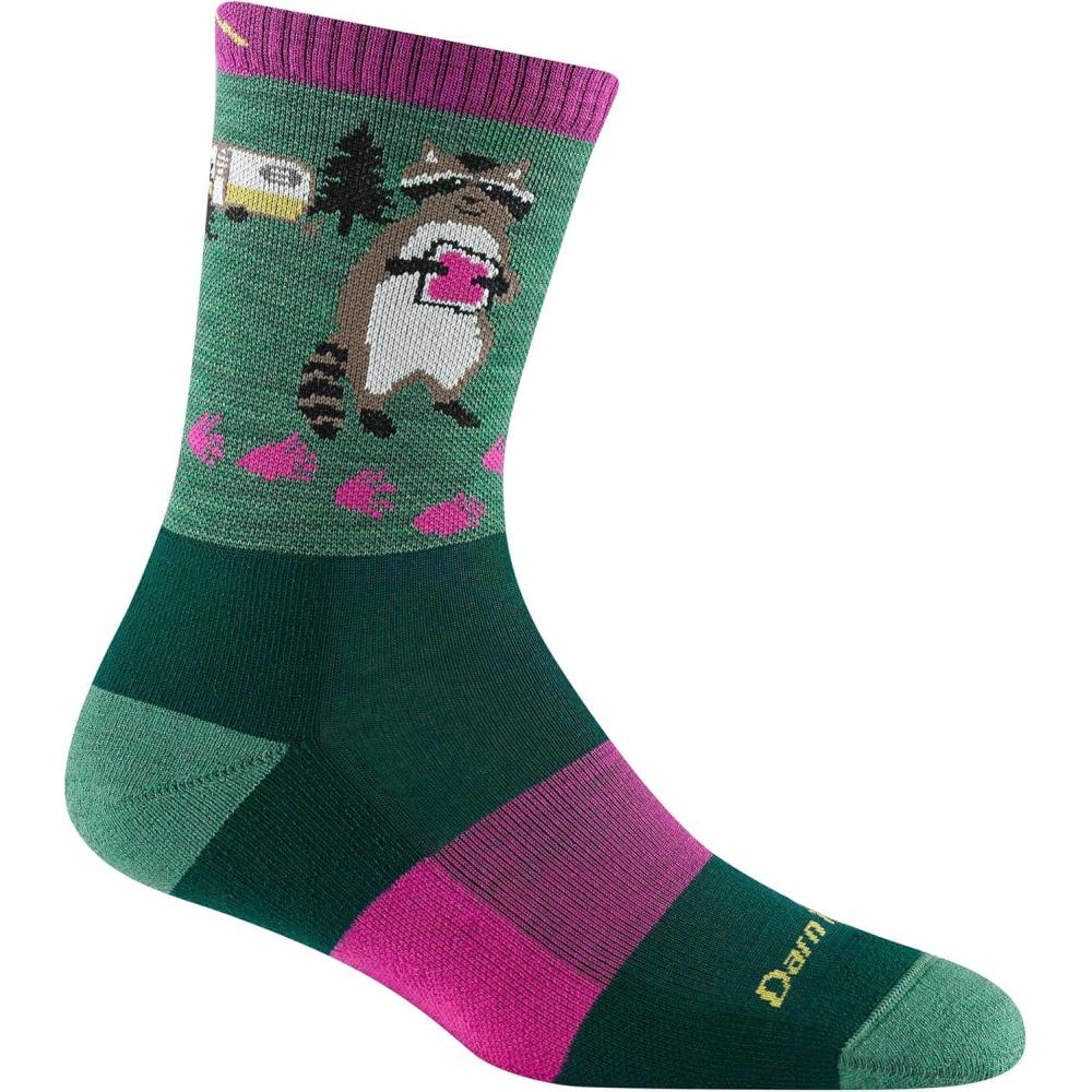 imageDarn Tough Womens Critter Club Micro Crew Lightweight with Cushion Sock Style 5001 Moss