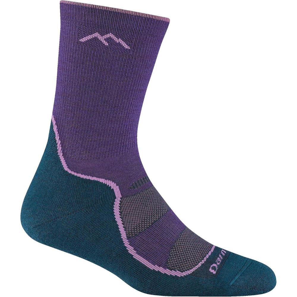 imageDarn Tough Womens Light Hiker Micro Crew Lightweight with Cushion Sock Style 1967Grape