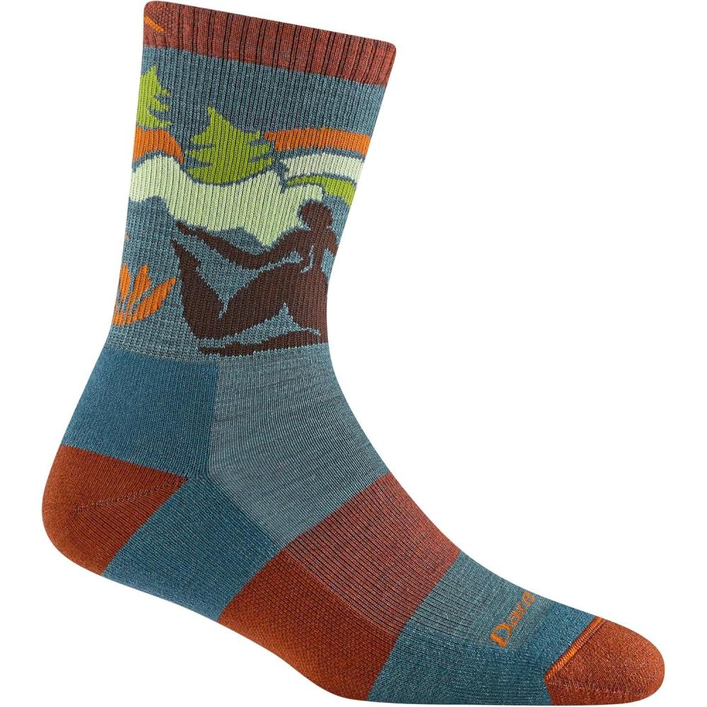 imageDarn Tough Womens Trailblazer Micro Crew Lightweight Hiking Sock Style 5016 Teal