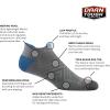 Darn Tough (1054) Run Coolmax No Show Tab Ultra-Lightweight with Cushion Men’s Sock(Gray)