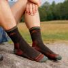 Darn Tough Hiker Midweight Micro Crew Sock with Cushion, Mens Socks for Hiking and Camping, Boot Socks(Walnut)