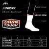 Darn Tough Jr. Kids’ Sal Micro Crew Lightweight with Cushion Hiking Sock (Style 3043) -(Lava)