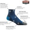 Darn Tough Men’s 1/4 Ultra-Lightweight Run Sock (Style 1034) -(Eclipse)