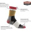 Darn Tough Men’s Heady Stripe Micro Crew Light Cushion Sock (Style 1924) -(Fatigue)