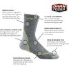 Darn Tough Men’s Light Hiker Micro Crew Lightweight Hiking Socks (Style 1972)(Forest)