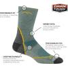 Darn Tough Men’s Light Hiker Micro Crew Lightweight Hiking Socks (Style 1972)(Seafoam)