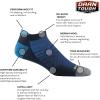 Darn Tough Men’s Run No Show Tab Ultra-Lightweight Running Sock (Style 1033) -(Black)