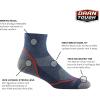 Darn Tough (Style 1991) Men’s 1/4 Sock Lightweight with Cushion Hike Trek Sock(Denim)