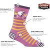 Darn Tough Vermont Animal Haus Crew Lightweight Women’s Socks – Soft Merino Wool Socks for Women, Style 6037(Lilac)