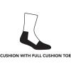 Darn Tough Vermont Men’s Merino Wool Steely Micro Crew Cushion w/Extra Cushion Toe Socks(Graphite)