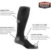 Darn Tough Vermont Men’s Merino Wool Westerner Over-the-Calf Light Cushion Socks(Charcoal)