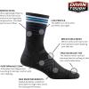 Darn Tough Vermont Men’s Stride Micro Crew Ultra-Lightweight Running Sock (Style 1036)(Charcoal)