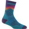 Darn Tough Vermont Mirnavated Micro Crew Socks Women Athletic, Ultra-Lightweight Running Socks for Women, Style 1067(Cascade)
