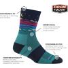 Darn Tough Vermont Mirror Lake Cool Max Micro Crew Socks for Women – Hiking Socks with Midweight Comfort, Womens Sock(Teal)