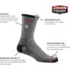Darn Tough Vermont Unisex Adult Coolmax Micro Crew Cushion Socks(Gray/Black)