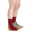 Darn Tough Vermont Women Merino Wool Micro Crew Socks Cushion(Cranberry)