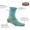 Darn Tough Vermont Women Merino Wool Micro Crew Socks Cushion(Forest)