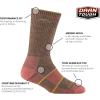 Darn Tough Vermont Women’s Merino Wool Boot Socks Full Cushion(Bark)