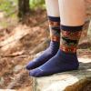 Darn Tough Women’s Vanna Grizzle Boot Midweight Hiking Socks, Merino Wool Crew, Breathable Lightweight Hiking Gear(Blackberry)