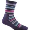 Darn Tough (1994) Decade Stripe Micro Crew Midweight with Cushion Women’s Sock(Blackberry)