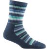 Darn Tough (1994) Decade Stripe Micro Crew Midweight with Cushion Women’s Sock(Denim)