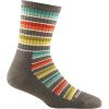 Darn Tough (1994) Decade Stripe Micro Crew Midweight with Cushion Women’s Sock(Taupe)