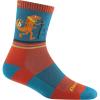Darn Tough Jr. Kids’ Sal Micro Crew Lightweight with Cushion Hiking Sock (Style 3043) -(Lava)