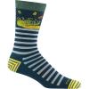Darn Tough Men’s Animal Haus Crew Lightweight Sock (Style 6066) -(Dark Teal)
