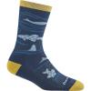 Darn Tough Vermont Homer Crew Lightweight Women’s Cushioned Socks – Soft, Durable Merino Wool Socks for Women, Style 6122(Deep Water)