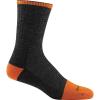 Darn Tough Vermont Men’s Merino Wool Steely Micro Crew Cushion w/Extra Cushion Toe Socks(Graphite)