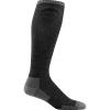 Darn Tough Vermont Men’s Merino Wool Westerner Over-the-Calf Light Cushion Socks(Charcoal)