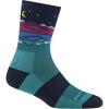 Darn Tough Vermont Mirror Lake Cool Max Micro Crew Socks for Women – Hiking Socks with Midweight Comfort, Womens Sock(Teal)