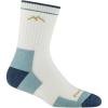 Darn Tough Vermont Women Merino Wool Micro Crew Socks Cushion(White)