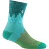 Darn Tough Vermont Women’s Treeline Micro Crew Midweight with Cushion Hiking Sock (Style 1971)(Aqua)