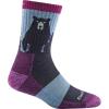 Darn Tough Women’s Bear Town Micro Crew Lightweight with Cushion Sock (Style 1970) -(Purple)