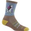 Darn Tough Women’s Critter Club Micro Crew Lightweight with Cushion Sock (Style 5001) -(Bark)