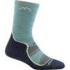 Darn Tough Women’s Light Hiker Micro Crew Lightweight with Cushion Sock (Style 1967)(Aqua)