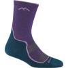 Darn Tough Women’s Light Hiker Micro Crew Lightweight with Cushion Sock (Style 1967)(Grape)