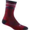 Darn Tough Women’s Pacer Micro Crew Ultra-Lightweight with Cushion – 1050 Merino Wool Socks for Running(Burgundy)